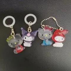 ハローキティ・マイメロディ・リトルツインスターズ キーホルダー