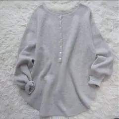 極美品✨️FRAMeWORKフレームワーク2way ウールワッフル ヘンリーネック