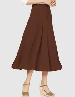 大幅値下げ！ 新品 ミラオーウェン フレアスカート 0size ブラウン