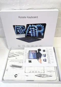 ipad air(第4世代/第5世代) 回転式キーボード付きケース