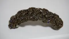 【バレッタ】ビーズ装飾　中古品
