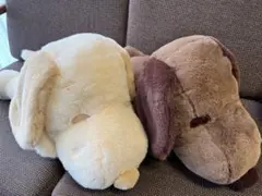 『スヌーピー 寝そべりBIG ぬいぐるみチョコ』 2体セット売り