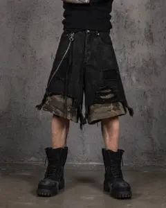 FILTH 24SS FRONT ZIP BAGGY DENIM SHORTS - メルカリ
