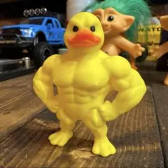 筋肉 アヒル モンスター 怪獣 フィギュア ソフビ 世田谷ベース 佐田ビルダーズ
