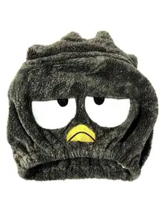 サンリオ バツ丸くん タオルキャップ 新品 ブラックグレーのサムネイル