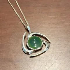 ARIKI コズミックペンダント 22金 メッキ 翡翠 ジュエリー ネックレス 