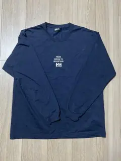 【美品】ヘリーハンセン　ロングTシャツ　ネイビー　Mサイズ