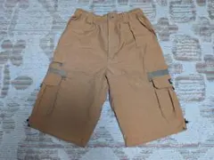FIRST DOWNカーゴハーフパンツ ブラウン ウエストゴムのサムネイル