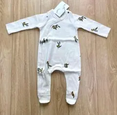❤️新品タグ付き❤️organiczooオリーブ柄ロンパース3~6ヶ月