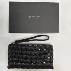 【美品】　specchio 　スパシオ　シャトルプリーツ　バッグ SPECCHIO（スペッチオ） シャトルプリーツ×合成皮革 ショルダーバッグ