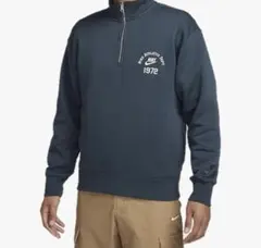 Nike ハーフジップスウェット ネイビーブルー