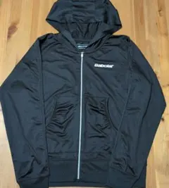 Babolat フード付きメッシュジャージ ブラック