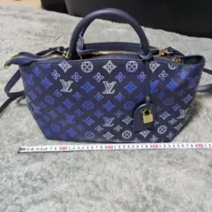 リバティロンドン イフィス ミニトートバッグ 2WAY ショルダー ブルー 