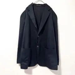 ◉UNIQLO　感動ジャケット　メンズ　XL　黒　裏地なし　内ポケット付き