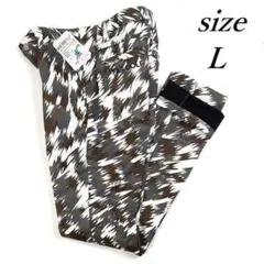 新品 フィラ ゴルフ 3層ボンディング パンツ 裏地フリース グリーンカモ L