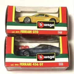 【当時物・箱あり】ブラーゴ 1/43 フェラーリ 2台セット イタリア製　昭和のサムネイル