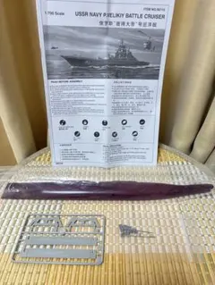 1/700 ロシア海軍ミサイル巡洋艦『キーロフ』級フルハル艦底・台座一式セットのサムネイル