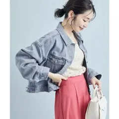 【最終価格】 VIS ショート丈 デニムGジャン ブルー