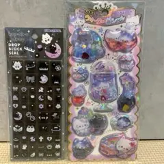 新品　みゃうみゃうにゃんこ　ウォーターインシール　タイルシール　ねこ　くろ