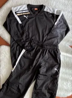 Puma ピステウェア 上下セットアップ 黒白 USPロゴ　　キッズ150サイズ
