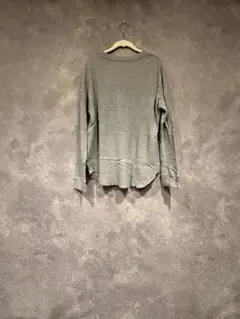 ロンT グレー Lサイズ 長袖　古着