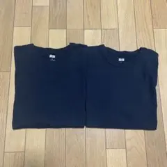 UNIQLO ユニクロU クルーネックT ブラックメンズS 2枚セット