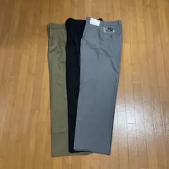 UNIQLO タックワイドパンツ M グレー　ブラック　カーキ三色セット