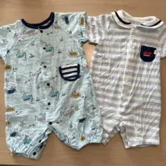 ロンパース2枚セット 半袖 50 60 70