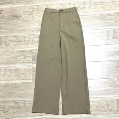 GU スラックスストレートパンツ　ライトブラウン　Sサイズ　未使用
