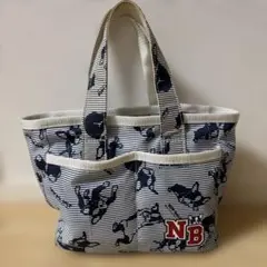 ニューバランスゴルフ トートバッグ ストライプ柄 【美品】のサムネイル