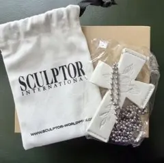 SCULPTOR チェーンネックレス ポーチ付き - メルカリ