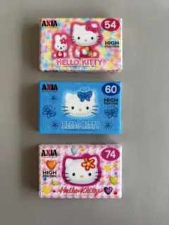 AXIA ハローキティ カセットテープ 3個セット HKレア　54 60 74