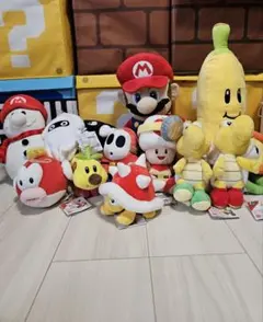 スーパーマリオ ぬいぐるみ 12体セット まとめ売り - メルカリ