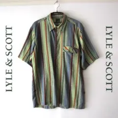 美品　Lyle＆Scott／ライル＆スコット★　ストライプ　 半袖シャツのサムネイル
