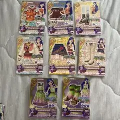 アイカツ！紫吹蘭 星座カード4枚 キングレオ/スカーレットロゼ