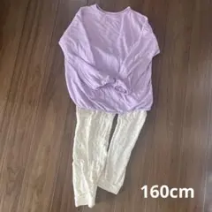 【ユニクロ】パジャマ ハート柄 160cm