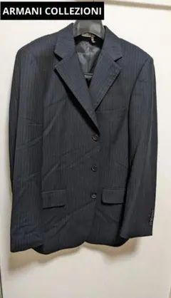 ARMANI COLLEZIONI ストライプ ビジネススーツ A-46のサムネイル