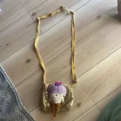 アイスクリーム型ショルダーバッグ ゴールド