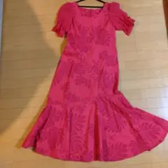 モンステラ柄ドレス フラダンス他ウクレレ用 Lサイズ