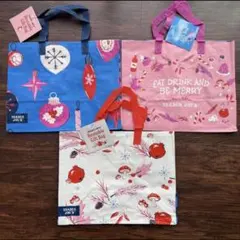 【新品】トレジョ Trader Joe's 冬限定 エコバッグ 3点セットのサムネイル
