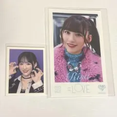 = LOVE 音嶋莉沙 IDフォト ミニフォトカード 2点セットイコラブ