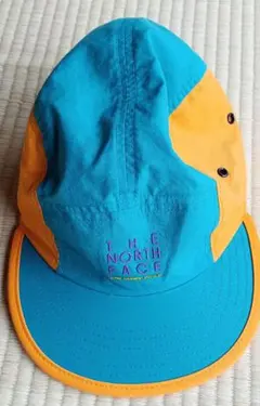 超美品　THE NORTH FACE キャップ グリーン/オレンジ