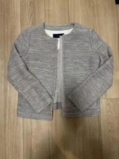 ships グレー ノーカラージャケット ニットのサムネイル