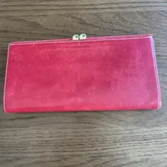 長財布 レッド がま口 レザーのサムネイル