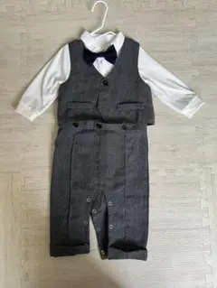 キッズ フォーマルスーツ グレー 9〜12ヶ月サイズ 入園式　結婚式