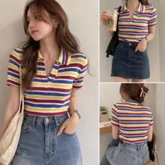 【ZARA 】ストライプ 半袖