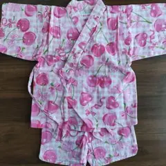 【美品】メゾピアノ浴衣甚平90cm