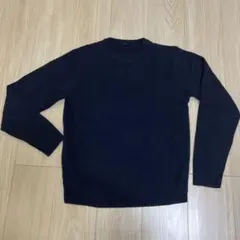 無印 (良品計画) ネイビー クルーネックセーター Mサイズ