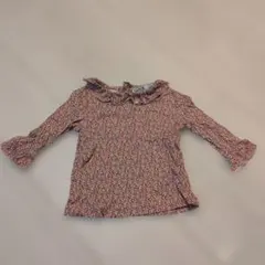 花柄 フリル袖トップス