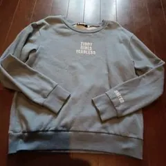 ZIDDY トレーナー 150cm ブルー系ラメ　 刺繍　シンプルのサムネイル